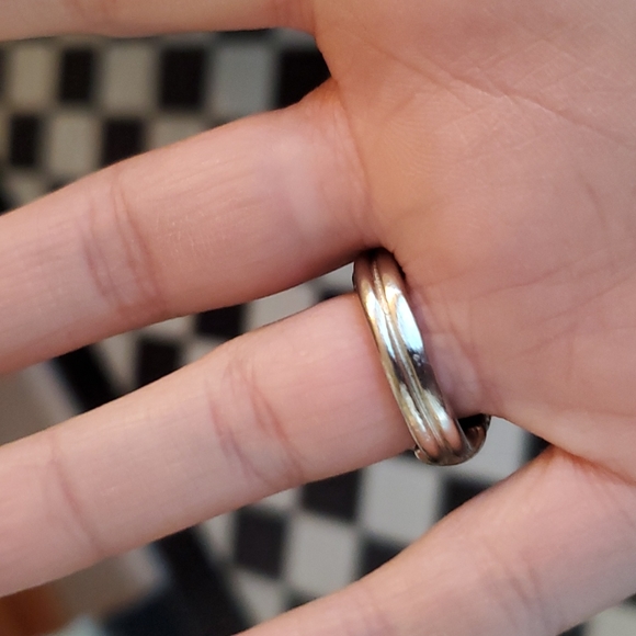 Vintage Kenneth Lane Blue Enamel Statement Ring - Picture 3 of 5